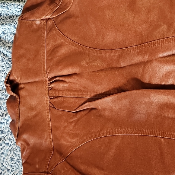 Xhilaration Jackets & Coats Vintage Y2k Faux Leather Bomber Jacket